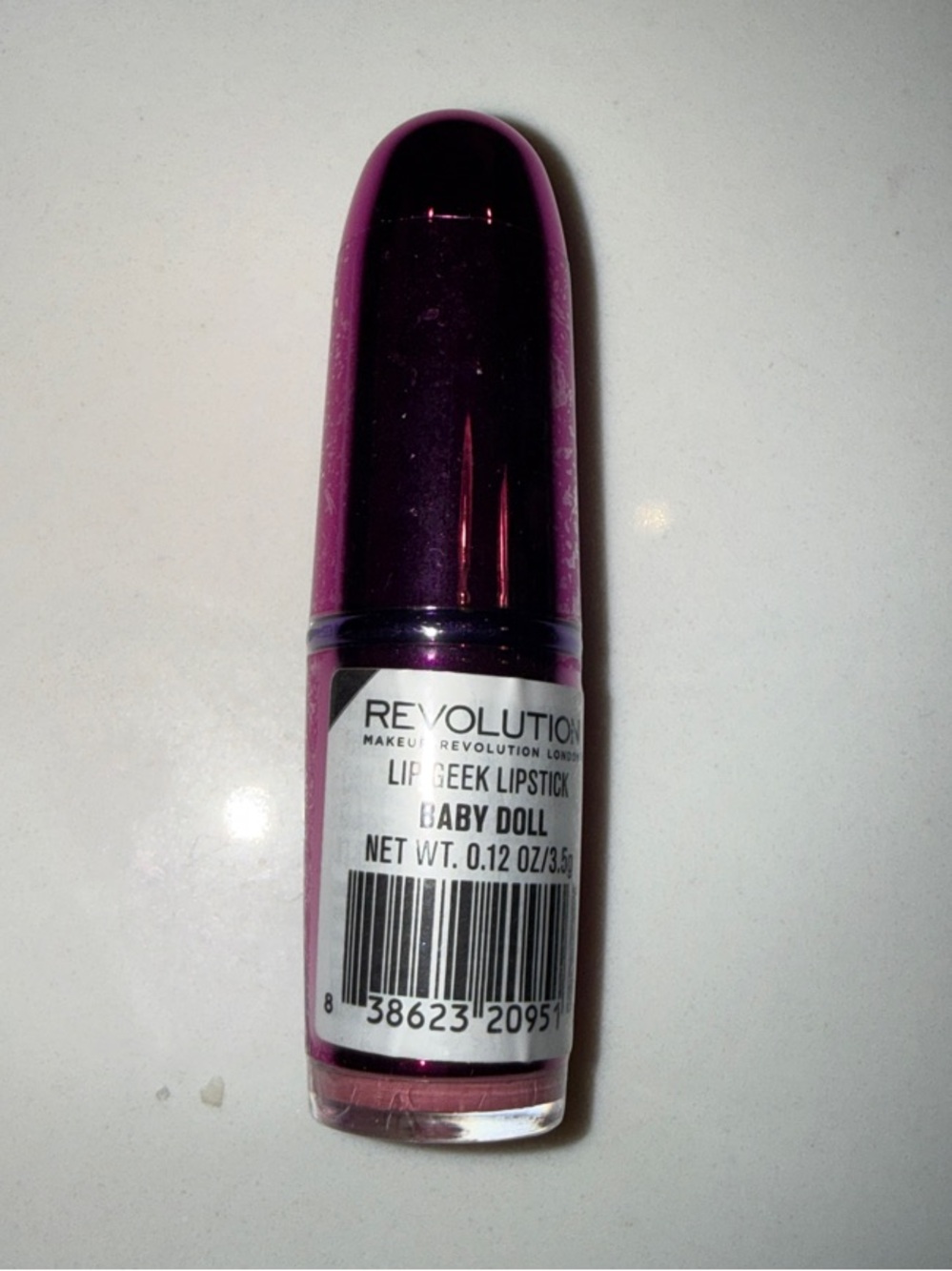 Revolution Lipstick Baby Doll - Bright Pink Lipstick Bullet
